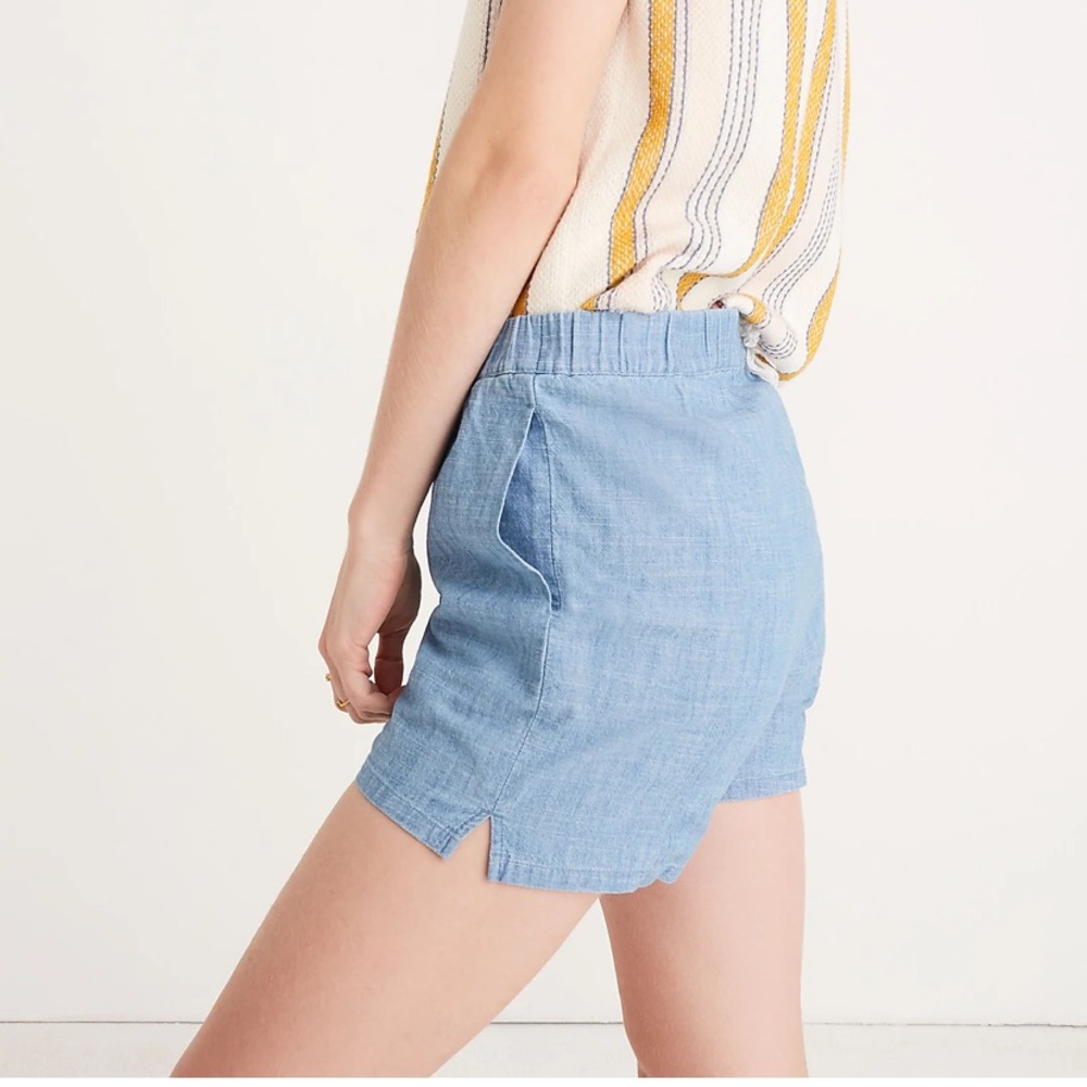 Madewell Chambray Pull On shorts